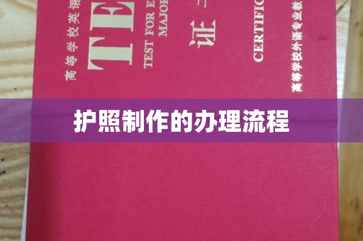 环翠护照制作的办理流程