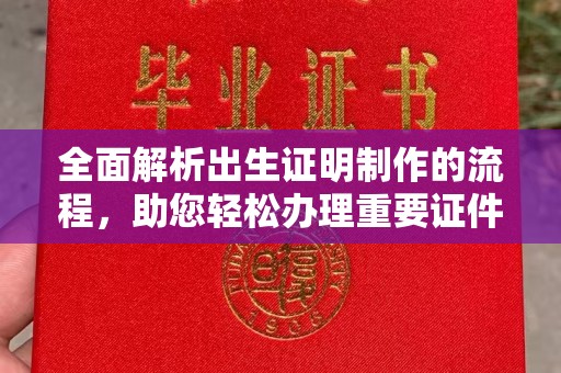 环翠全面解析出生证明制作的流程，助您轻松办理重要证件