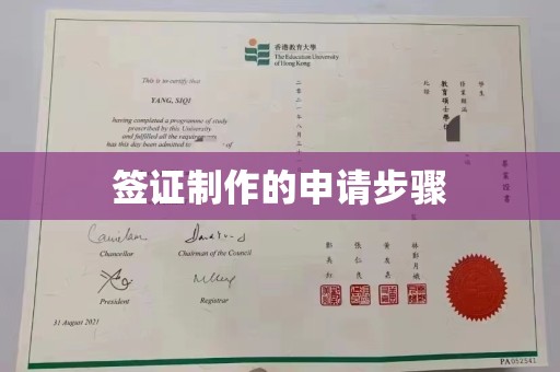环翠签证制作的申请步骤