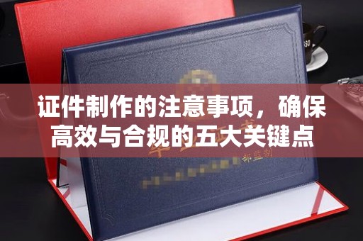 环翠证件制作的注意事项，确保高效与合规的五大关键点
