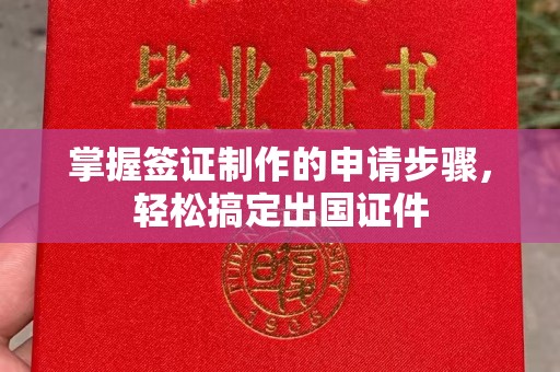 环翠掌握签证制作的申请步骤，轻松搞定出国证件