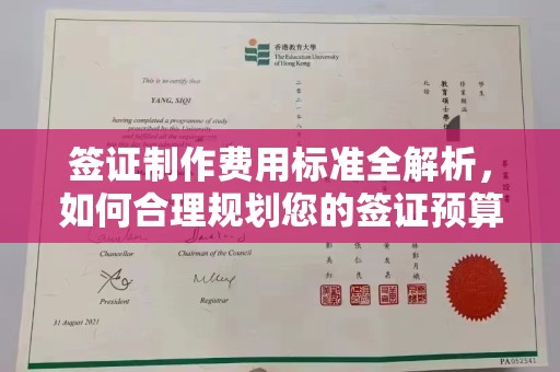 环翠签证制作费用标准全解析，如何合理规划您的签证预算？
